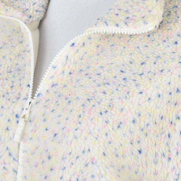 J. Crew Flecked Sherpa Fleece Zip Up Jacket NEW - S - Picture 3 of 10